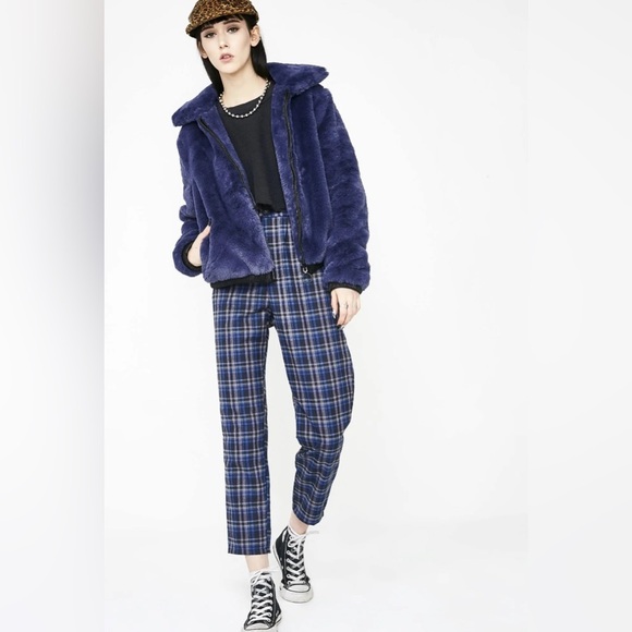 Volcom Fuzzy Fresh Faux Fur Bomber Style Jacket Size Small (4/6) Super Soft! - Picture 7 of 16